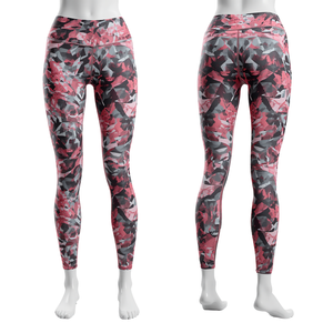 Leggings Deportivos de Poliéster para Mujer, Transpirables, Sin Costuras, de Cintura Alta, con Estampado Geométrico - Product Image 4