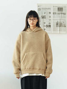 Sudadera con Capucha Sherpa de Invierno, Ligera, de Poliéster/Algodón, Ecológica, Bordada, Casual, de Corte Holgado, para Hombre/Mujer, Estilo Urbano - Product Image 6