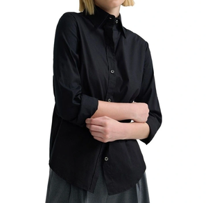 Camisa Blanca Extra Grande para Mujer, Manga Larga, Cierre de Botones, Corte Holgado, Cuello Camisero, Blusa Informal para Oficina - Product Image 4