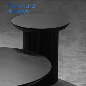 Table basse ronde moderne élégante Vietnam - Bois de caoutchouc massif Écologique Durable Table basse Finition lisse Fabrication OEM - Product Image 2