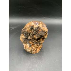 Tronco de Madera Petrificada Natural y Roja para Decoración del Hogar con Parte Superior Pulida y Laterales Naturales - Product Image 6