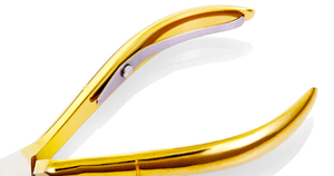 Alicate Profesional para Cutículas de Uñas de 5 Pulgadas con Cuchillas Finas y Afiladas, Chapado en Oro, con Resorte Simple, para Manicura y Pedicura - Product Image 4