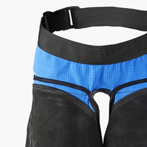 Chaps de ferrier unisexe en cuir véritable robustes, réglables, pour la protection des jambes et la coupe des sabots - Product Image 5