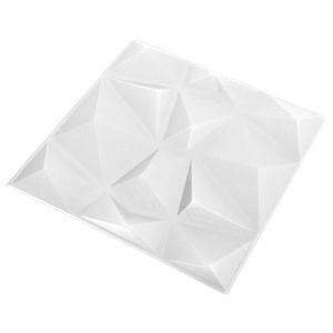 Diamond <b>White</b> 3D <b>Wall</b> Panels 12pcs 19.7\"x19.7\" 32.3 Ft² 32.3 Ft² Product Category <b>Wall</b> Panels & <b>Boards</b> - Product Image 4