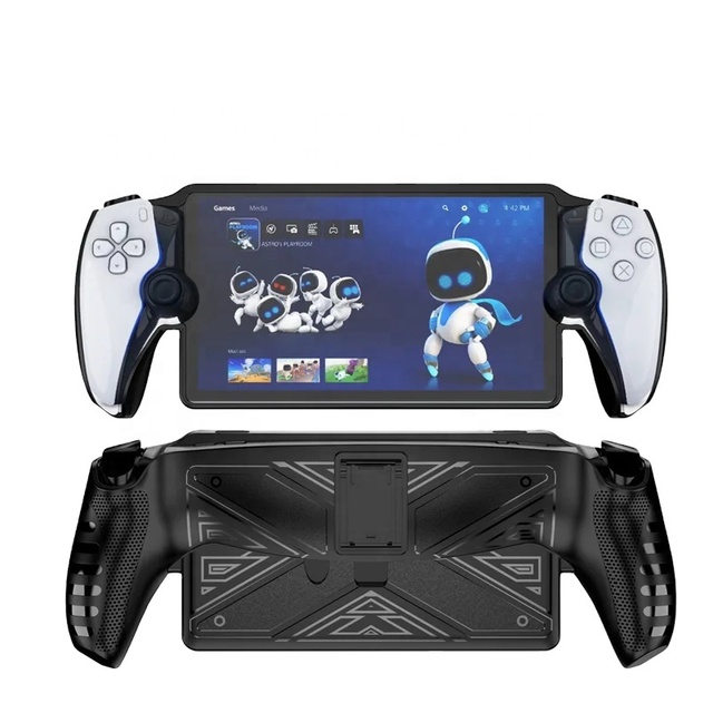 TPU Protective Case for PS5 Console Handheld Cover with Bracket for PS5 Console Game Shell