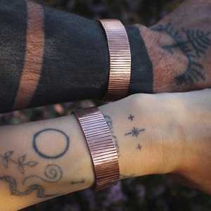 Rose Gold Plated <b>Copper</b> Alloy Cuff Bracelet Bohemia Style Unisex <b>Bangles</b> Star Pattern Jewelry healing therapy <b>copper</b> jewelry - Product Image 1