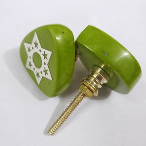 Perillas de puerta de resina cuadradas opacas verdes de alcachofa para niños elegantes y seguras para habitaciones de niños muebles manijas y perillas - Product Image 6