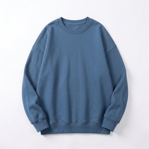 เสื้อสเวตเชิ้ตผู้ชายคอกลม ไซส์ใหญ่ สีพื้น แขนยาว ทรงหลวม ใส่สบาย หนา อุ่น เหมาะสำหรับฤดูหนาว - Product Image 6
