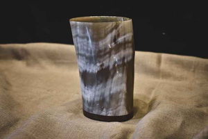 Verre à shot en corne de buffle écologique avec couvercle, vente en gros - Marque Multi Craft - Product Image 3