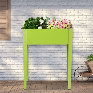 Jardinière surélevée d'extérieur 24,5 x 12,5 pouces, pot de fleurs durable pour plantes et fleurs - Product Image 1