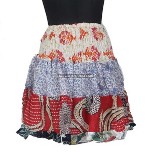 Best Bulk Gypsy <b>Patchwork</b> Mini Rara <b>Skirt</b> Hippy Boho Festival Boho Style Women Cotton Patch Work 20 Inch Mini Patch Work MS027 - Product Image 5