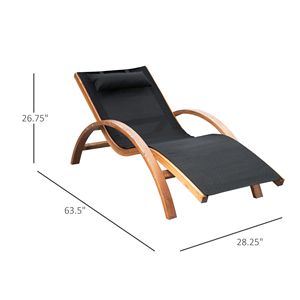 Sdraio Moderna in Teak e Alluminio con Cuscino in Olefin e Rete Traspirante per Patio, Terrazza e Bordo Piscina - Product Image 3