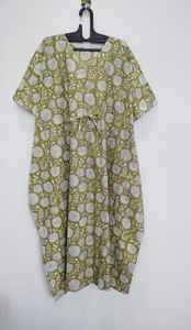 ชุดคลุมชายหาดผ้าฝ้ายทำมือทรงคามิโนแบบสวมสบาย - Product Image 4