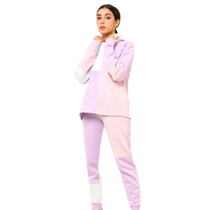 Survêtement léger et écologique pour femme, 2 pièces, 100 % polyester, coupe-vent, sweat à capuche zippé, logo personnalisé OEM/ODM, respirant - Product Image 1