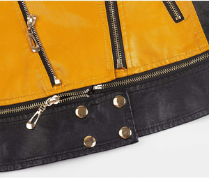 Most Popular Style Women Leather <b>Jackets</b> Fashion Custom Made Winter Wears Fashion Women PU Leather <b>Jacket</b> - Product Image 3