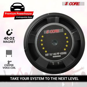 Subwoofer Componente Professionale da 10 Pollici per Auto, 3000W, 4 Ohm, Altoparlante di Ricambio per Bassi Profondi - Product Image 3