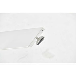 Tavolo da Pranzo Bianco Stile Mid-Century da 107 cm con Piano in MDF e Base a Piedistallo per 4-6 Persone, Ideale per Caffè o Come Tavolino d'Appoggio - Product Image 4