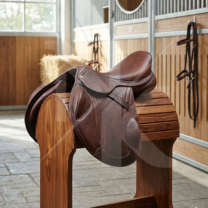 Silla de Montar Inglesa de Cuero Genuino Ligera de Alto Rendimiento para Salto y Doma con Armazón de Madera, Pakistán - Product Image 5