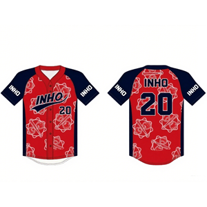 Customizable Baseball Jersey 100% Polyester Sublimation Printed Quick Dry Anti-Bacterial Breathable Anti-UV Custom Team Name - Product Image 1