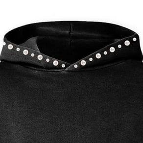 Sudaderas con Pedrería Estilo Bling para Hombre, Venta al Por Mayor, Color Personalizado, 100% Algodón, Cómodas, Transpirables, con Cierre, Estilo Urbano para Invierno - Product Image 2