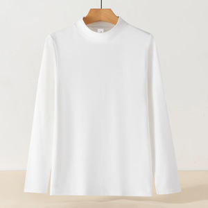 เสื้อเบสเลเยอร์คอสูงแขนยาวผ้าฟลีซเยอรมันสองด้านสำหรับทุกเพศ รุ่น OEM หนานุ่ม อุ่นสบาย เหมาะสำหรับฤดูใบไม้ร่วงและฤดูหนาว เสื้อสเวตเชิร์ตแบบหนาสำหรับทุกเพศ - Product Image 3