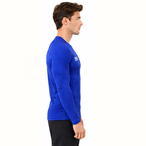 Camiseta de Manga Larga de Secado Rápido para Hombre, Color Azul, para Deportes al Aire Libre - Product Image 2
