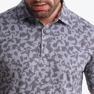 Camiseta Polo Personalizada con Cuello Rígido OEM, Logotipo Personalizado, Camisetas Polo con Impresión Digital de Moda para Hombre - Product Image 4