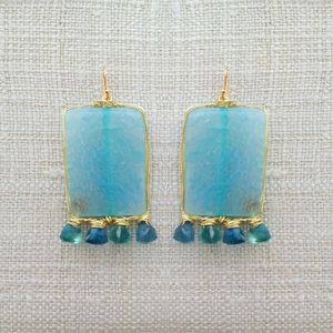 Pendientes de Resina Hechos a Mano con Cristales y Flores, Pendientes Colgantes de Resina Etérea, Joyería Botánica de Resina de Lujo para Mujer, Resina Artesanal - Product Image 5
