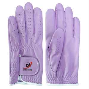 Gants de golf pour hommes personnalisés OEM, en cuir d'agneau Cabretta véritable blanc, antidérapants, respirants, sportifs - Product Image 1