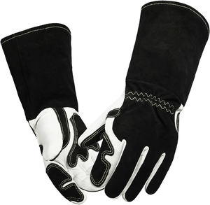 Guantes de Soldador de Cuero Vacuno Resistentes, con Costuras Reforzadas y Forro Suave, para Soldadura TIG - Product Image 1