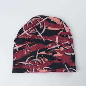 Gorro de Punto Urbano de Moda, Gorro Cálido para Invierno, Color Personalizado, Estampado Gráfico, Estilo Urbano, Gorro Casual - Product Image 2