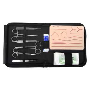 Nouvel arrivage : Kit de suture chirurgical professionnel en acier inoxydable, module de pratique avec coussinet cutané, ensemble de formation médicale réutilisable, certifié CE - Product Image 3