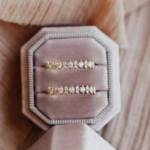 Luxury Elegant <b>925</b> Sterling <b>Silver</b> Classic Round Cut Gemstone Diamond Moissanite Half Eternity Wedding Engagement Band <b>Ring</b> - Product Image 4