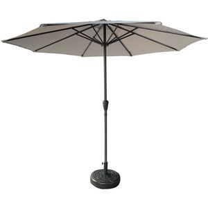 Ombrellone da Esterno in Alluminio con 8 Stecche Robuste e Protezione UV 50+, Inclinazione a Pulsante, Ombrellone da Mercato Durevole - Product Image 2