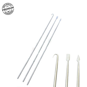 JAMSO INDUSTRIES Ensemble d'instruments chirurgicaux orthopédiques 3 pièces : Forceps laryngéens, Couteau, Crochet – Manuel, Classe I, Certifié CE, Modèle JI-3470 - Product Image 3