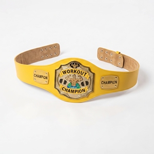 Ceinture de champion personnalisée en cuir véritable, épaisseur 3 cm, confortable, taille haute, unisexe, équipement d'arts martiaux MMA/Jiu-Jitsu - Product Image 2
