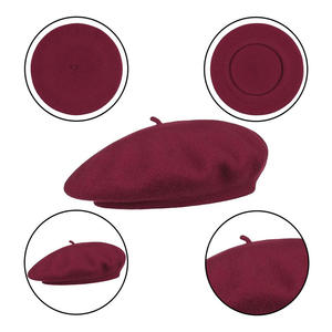 Béret en toile pour femme, couleur unie, style français, chapeau d'artiste décontracté, léger, respirant, accessoire de mode pour toutes les saisons, usage quotidien - Product Image 4