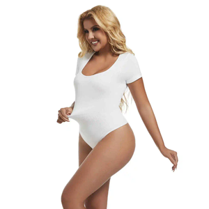 Combinaison pour femme, douce, extensible, décontractée, à manches courtes, sexy, durable et écologique - Product Image 2