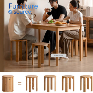 Chaises de salle à manger modernes en plastique pour la maison Structure en bois solide Salle à manger confortable abordable Utilisation quotidienne Vietnam Furniture Factory - Product Image 3