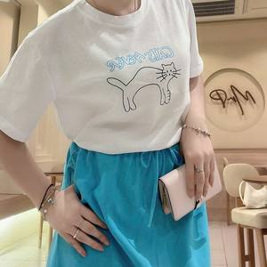 Ensemble 2 pièces décontracté en polyester à motif graphique mignon, coupe ajustée, avec dentelle, manches courtes, pour femme, idéal au quotidien - Product Image 6