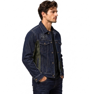 <b>Men</b> <b>Denim</b> <b>Jacket</b> Custom Casual <b>Jacket</b> Cotton <b>Denim</b> Material Durable Stitching Button Closure Comfortable Fit Fashion Wear OEM - Product Image 4