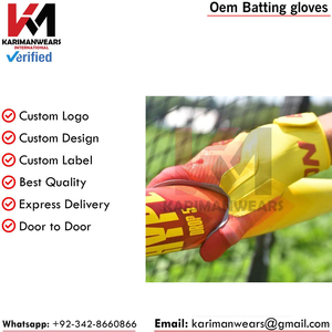 Guantes de Bateo de Béisbol Resistentes a la Abrasión, Palma de Doble Capa, Equipo de Bateo Profesional, Piel de Oveja, Logotipo Personalizado, Venta al Por Mayor - Product Image 5