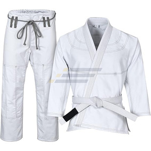 Traje de Jiu-Jitsu Brasileño con Logotipo Personalizado, 100% Algodón, Ropa de Artes Marciales Transpirable con Bordado e Impresión, Uniforme de Fábrica - Product Image 1