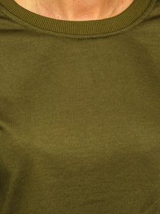 Sudadera de cuello redondo de manga larga para mujer, estilo nuevo, temporada de invierno, 100% algodón, sudadera de punto de manga larga con cuello redondo - Product Image 3