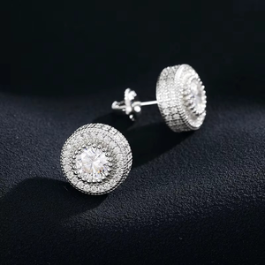 Boucles d'oreilles classiques à clous en diamant rond plaqué or 18 carats pour femmes, bijoux à porter au quotidien, tous les designs sont nouveaux, Ramdut Impex RD Ear 0064 - Product Image 4