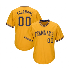 Camiseta de Béisbol Personalizada con Cuello en V Verde para Hombre, Manga Corta, Nombre del Equipo Bordado, Ropa Deportiva Transpirable de Poliéster, Camisetas de Baloncesto - Product Image 5
