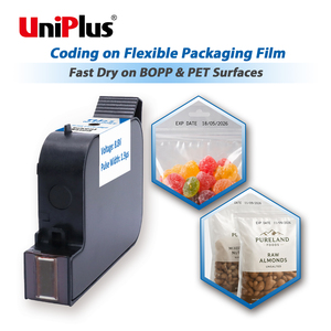 Cartucho de Tinta Industrial de Secado Rápido TIJ 2.5 para Codificación de Fechas en Películas de Embalaje Flexible BOPP y PET - Product Image 1