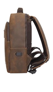 Mochila Minimalista Vintage de Cuero, Impermeable, Antirrobo, para Portátil, de Cuero Genuino, LBP-0423 - Product Image 3