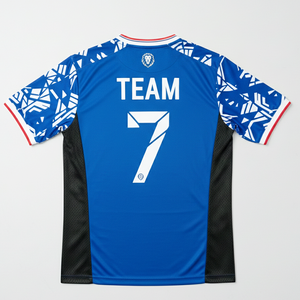 Camiseta de Fútbol Antipelusas de Primera Calidad, Material de Poliéster con Malla, Cuello en V, con Servicios OEM - Product Image 2