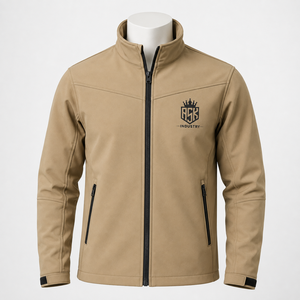Veste softshell pour homme, conçue avec un tissu doux, coupe confortable et protection fiable contre les intempéries pour le travail en extérieur et les voyages. - Product Image 1